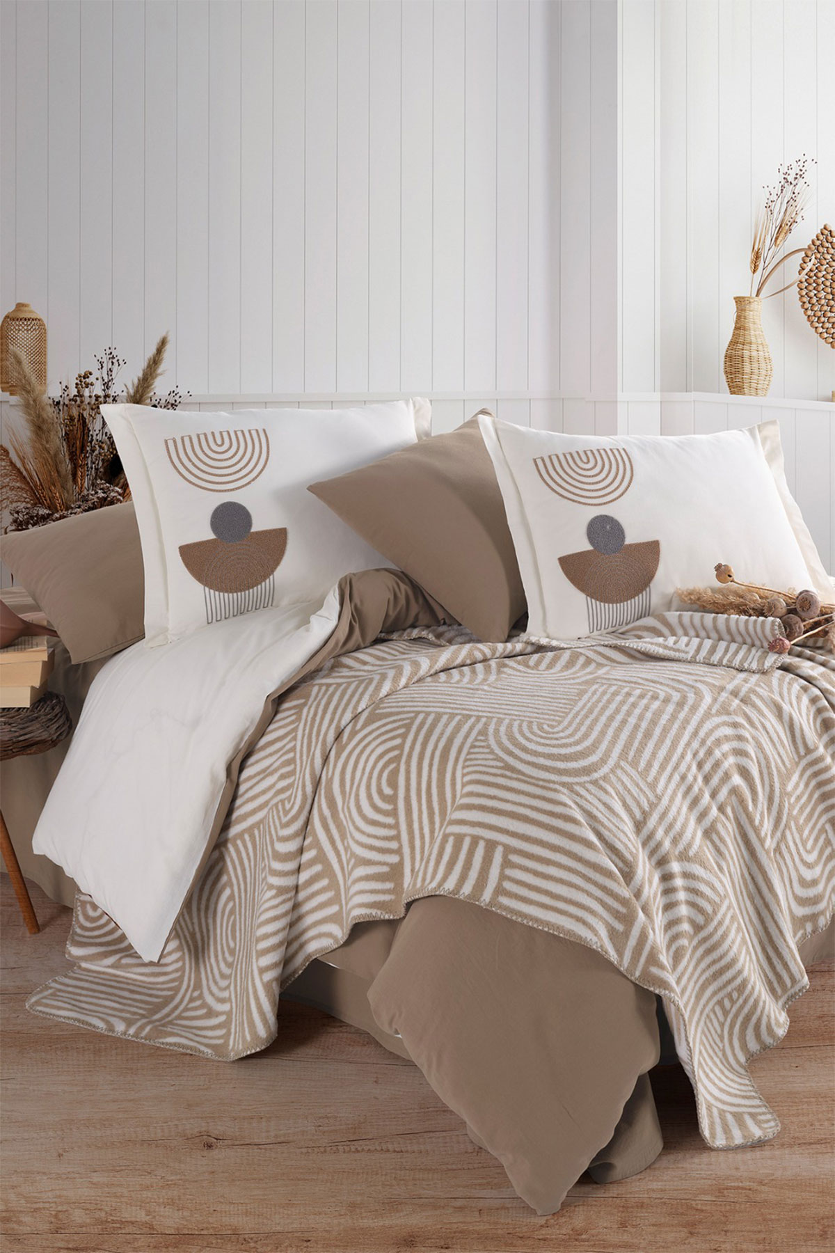 İyi Geceler İstanbul Battaniyeli Nevresim Takımı Babil 7 Parça Pamuklu - Thumbnail