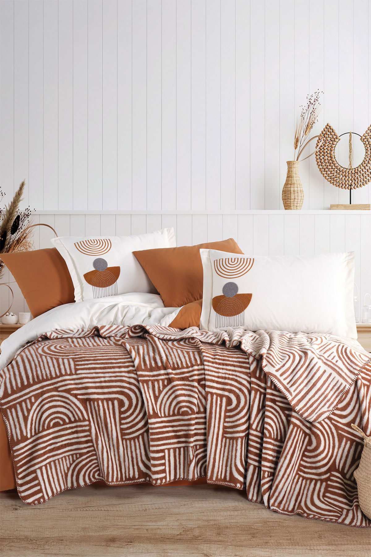 İyi Geceler İstanbul Battaniyeli Nevresim Takımı Babil 7 Parça Pamuklu - Thumbnail