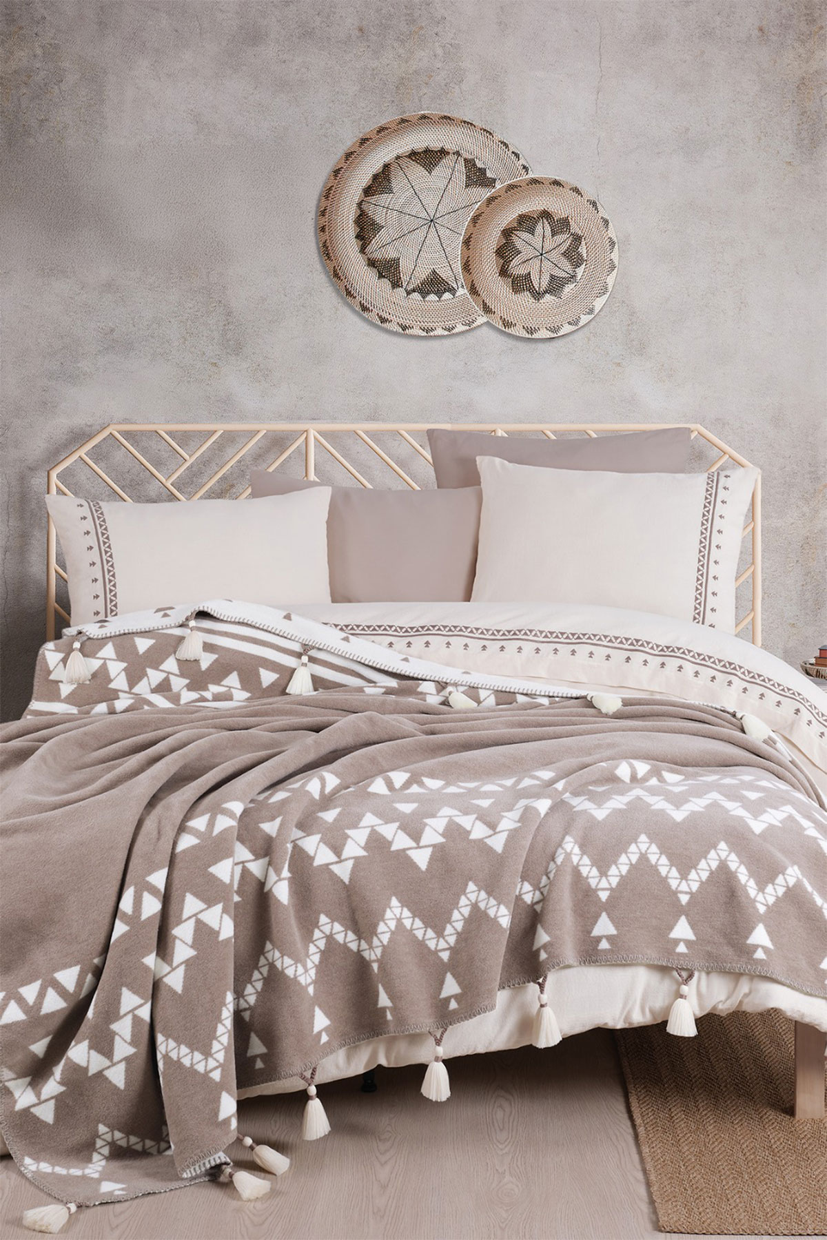 İyi Geceler İstanbul Battaniyeli Nevresim Takımı Keops 7 Parça Pamuklu - Thumbnail