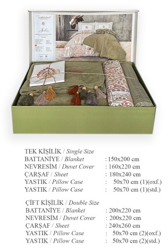 İYİ GECELER İSTANBUL - İyi Geceler İstanbul Battaniyeli Nevresim Takımı Sahara Tek Kişilik 160x220 Pamuklu (1)