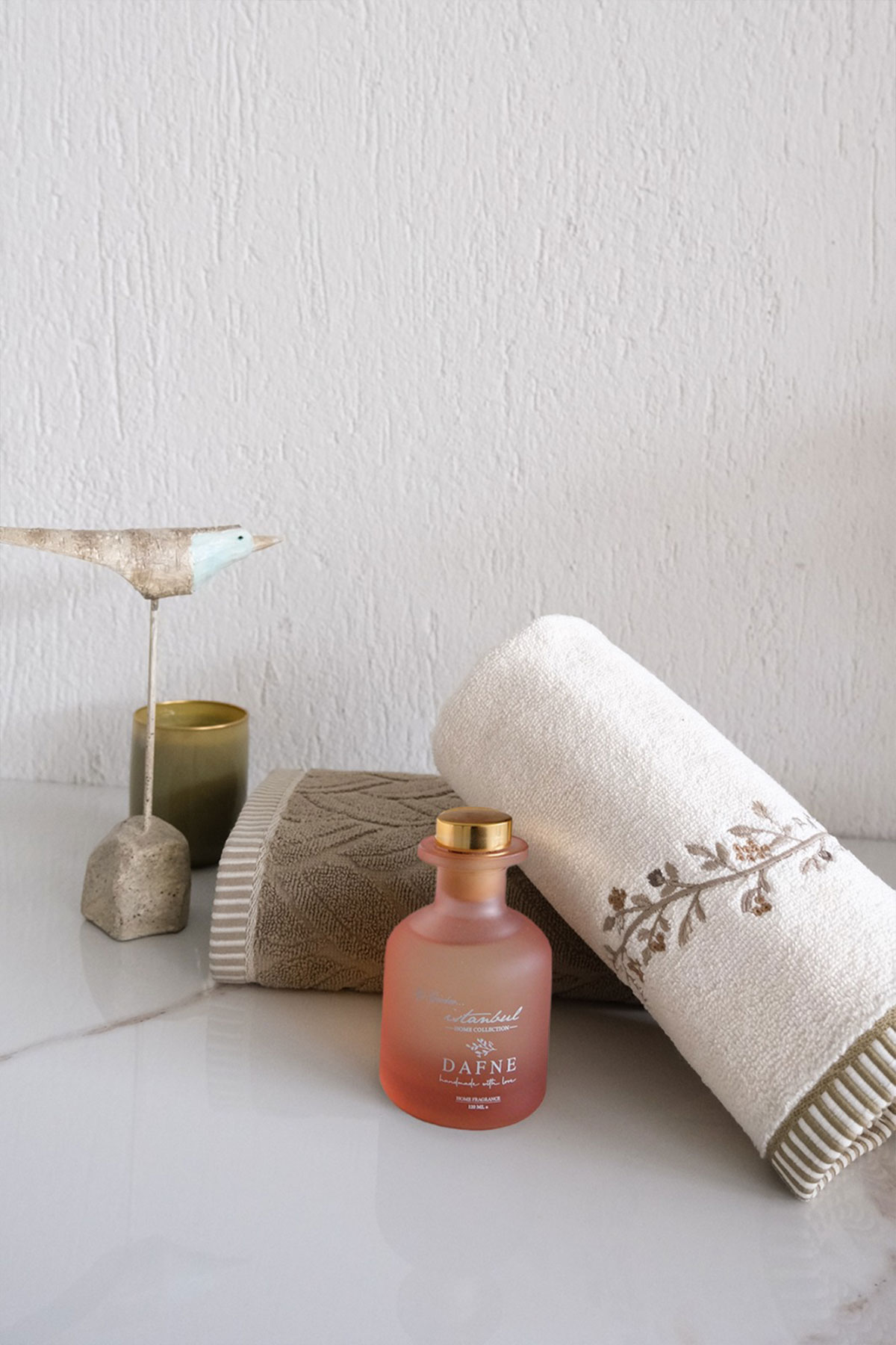 İyi Geceler İstanbul El Yüz Havlusu 50x90 Dafne Oda Kokulu 2'li Set Pamuklu - Thumbnail