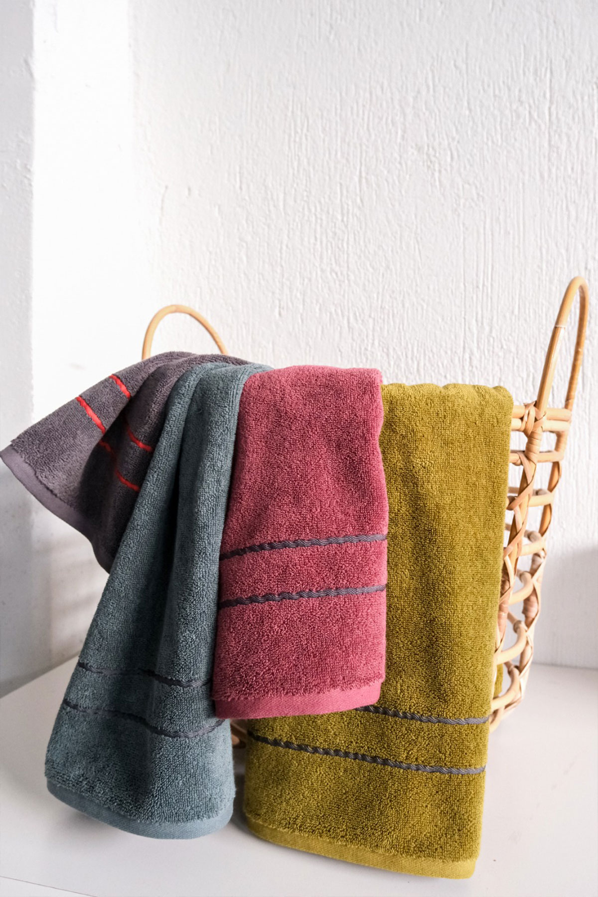 İyi Geceler İstanbul El Yüz Havlusu 50x90 Midnight Pamuklu - Thumbnail