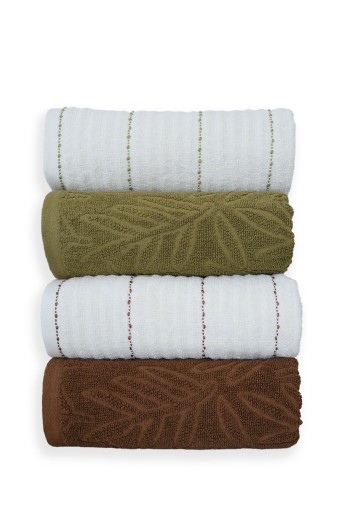 İYİ GECELER İSTANBUL - İyi Geceler İstanbul El Yüz Havlusu 50x90 Olive Earth Pamuklu (1)