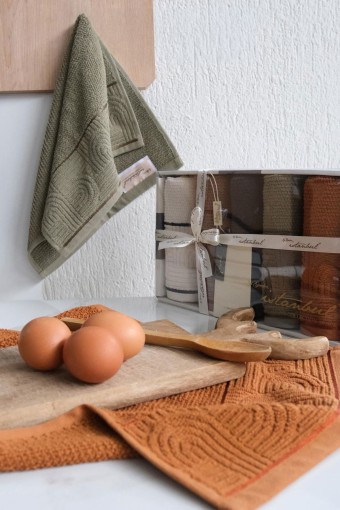 İYİ GECELER İSTANBUL - İyi Geceler İstanbul Mutfak Havlusu 30X50 Babil Pamuklu