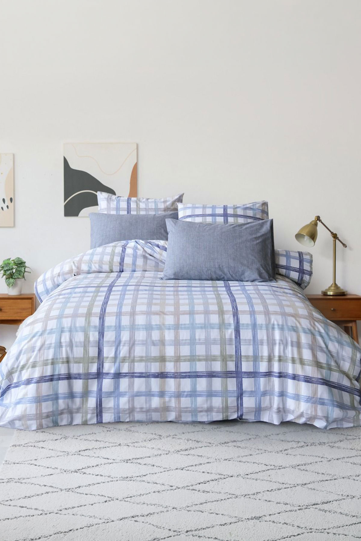 İyi Geceler İstanbul Nevresim Takımı Çift Kişilik Jody Pamuklu - Thumbnail