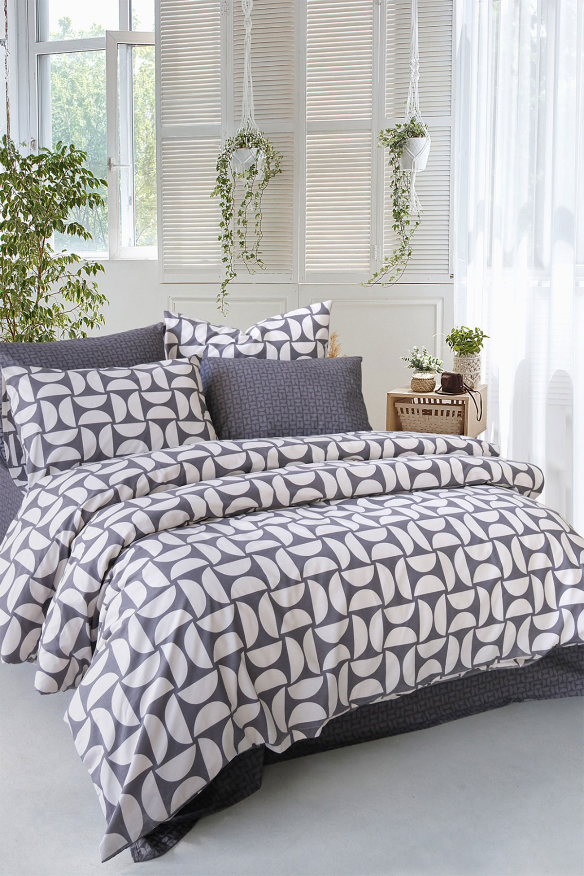 İyi Geceler İstanbul Nevresim Takımı Çift Kişilik Odeon Pamuklu - Thumbnail