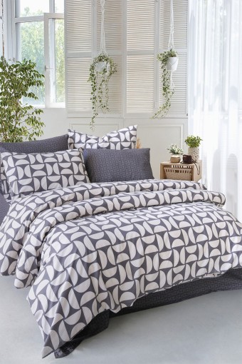 İYİ GECELER İSTANBUL - İyi Geceler İstanbul Nevresim Takımı Çift Kişilik Odeon Pamuklu