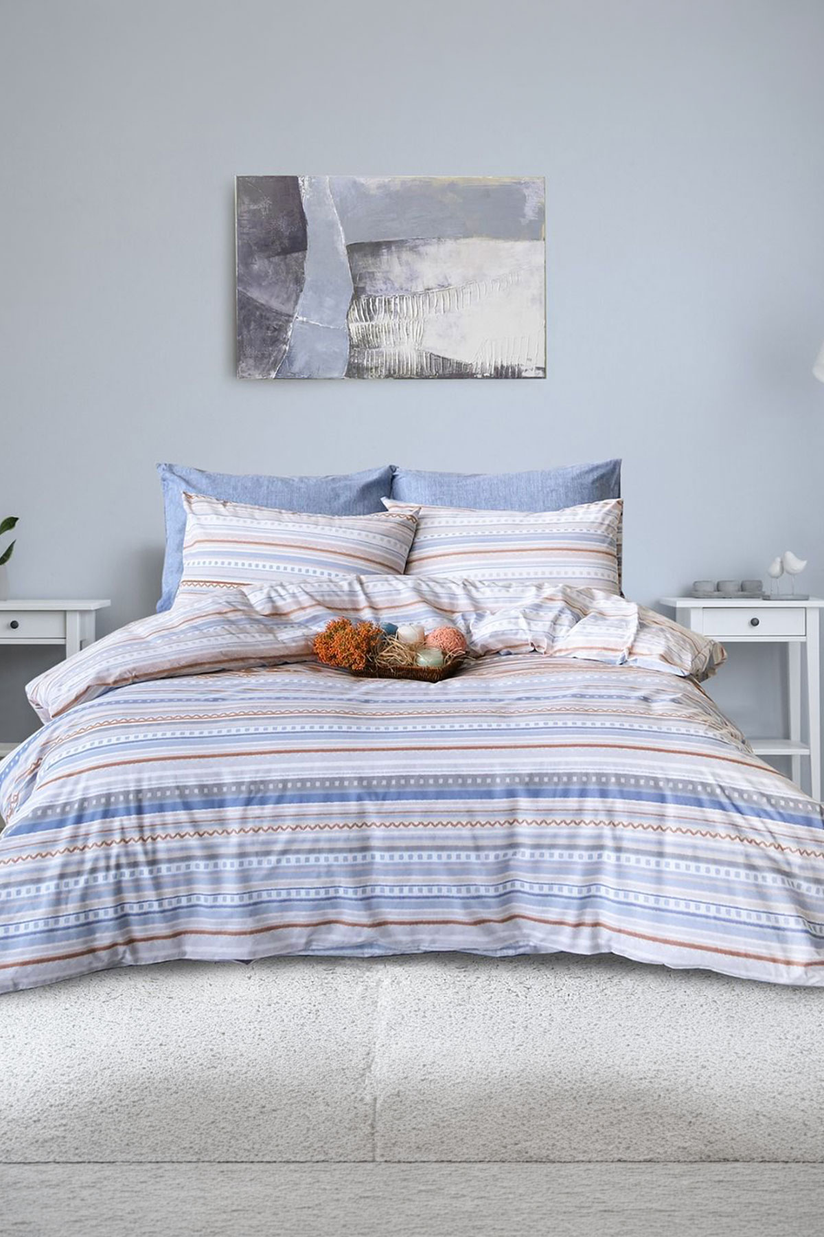 İyi Geceler İstanbul Nevresim Takımı Çift Kişilik Scala Pamuklu - Thumbnail