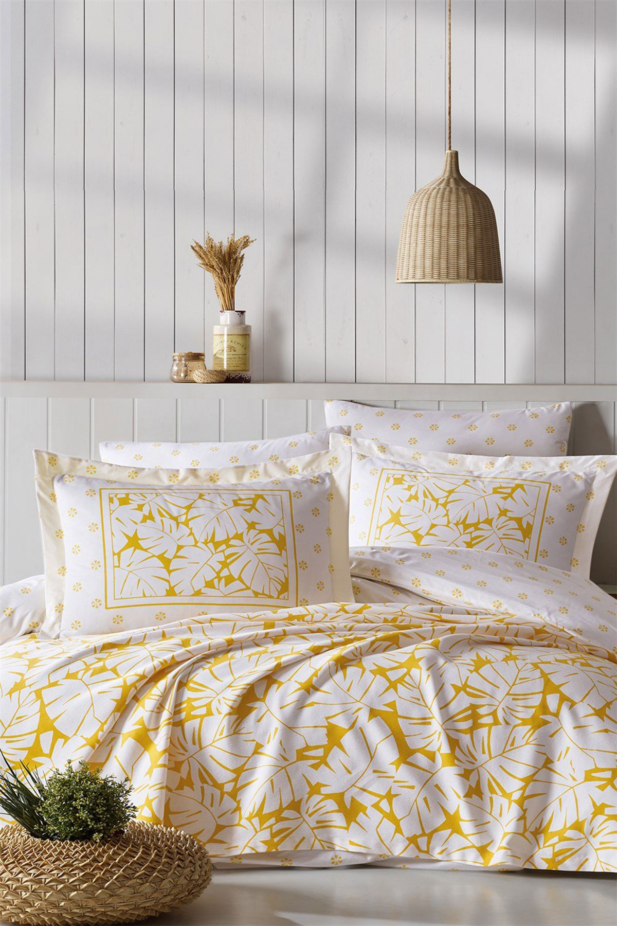 İyi Geceler İstanbul Nevresim Takımı Çift Kişilik Summer Time Pamuklu - Thumbnail