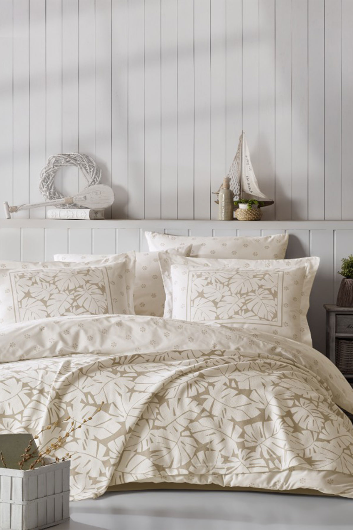 İyi Geceler İstanbul Nevresim Takımı Çift Kişilik Summer Time Pamuklu - Thumbnail