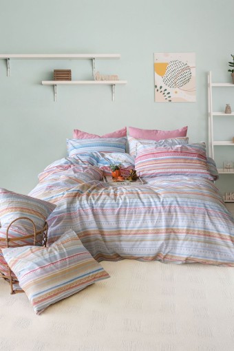 İYİ GECELER İSTANBUL - İyi Geceler İstanbul Nevresim Takımı Tek Kişilik Scala Pamuklu