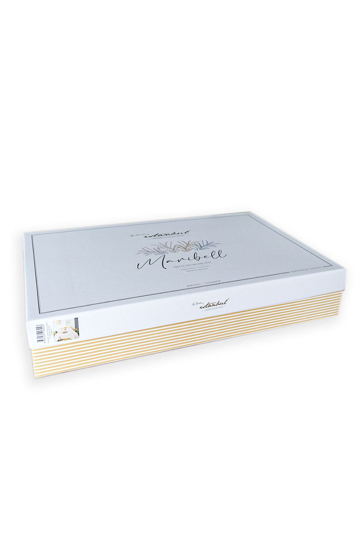 İyi Geceler İstanbul Nevresimli Pike Takımı Maribel 7 Parça Pamuklu - Thumbnail