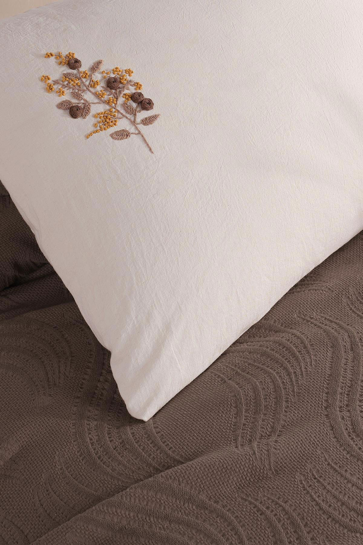 İyi Geceler İstanbul Nevresimli Pike Takımı Royal Crest 5 Parça Pamuklu - Thumbnail