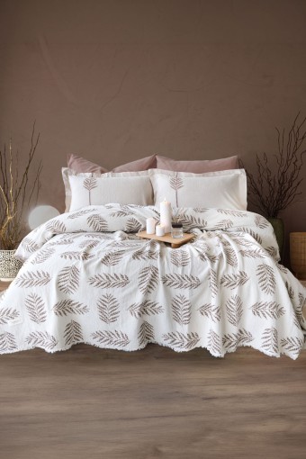 İYİ GECELER İSTANBUL - İyi Geceler İstanbul Pike Takımı Olive Earth 6 Parça Pamuklu