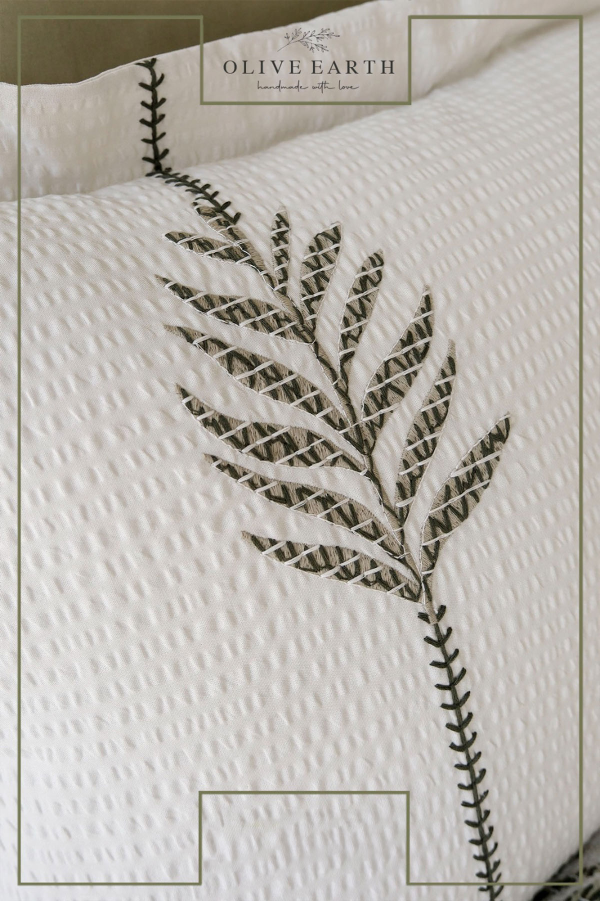 İyi Geceler İstanbul Pike Takımı Olive Earth 6 Parça Pamuklu - Thumbnail