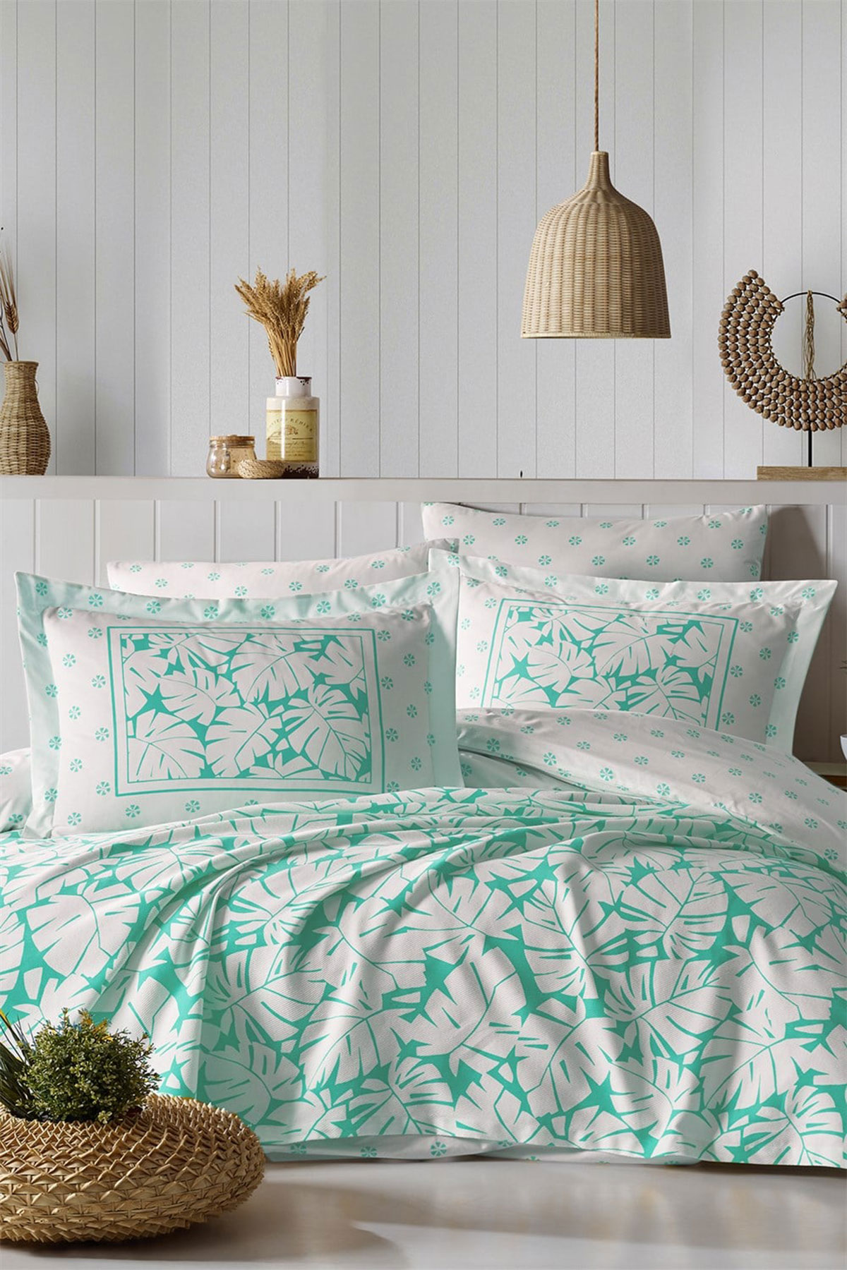 İyi Geceler İstanbul Pike Takımı Summer Time 4 Parça Pamuklu - Thumbnail