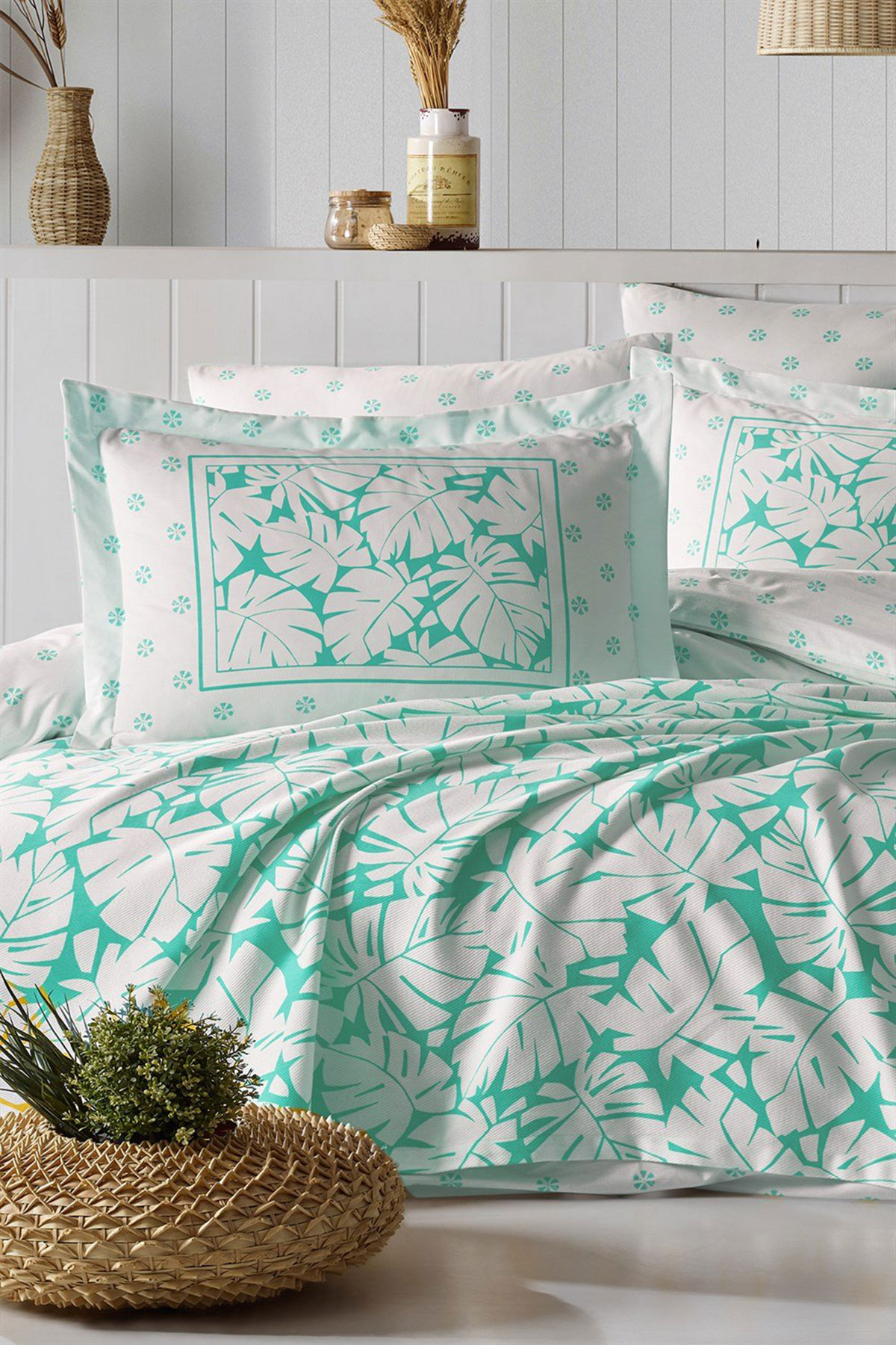 İyi Geceler İstanbul Pike Takımı Summer Time 4 Parça Pamuklu - Thumbnail