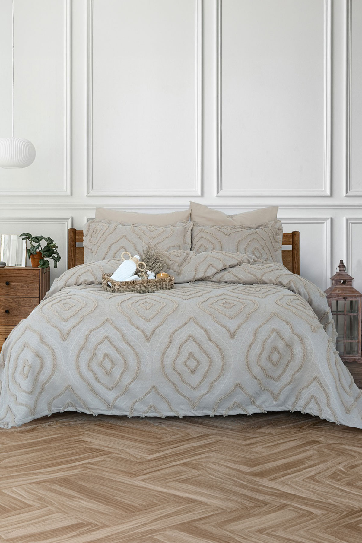 İyi Geceler İstanbul Yatak Örtüsü Takımı Tek Kişilik Esedra Pamuklu - Thumbnail