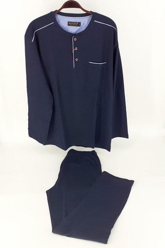 BATİSTA - Jeremi Erkek Çeyizlik Pijama Takımı 3 Düğmeli Penye (1)