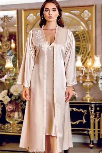 BATİSTA - Jeremi Kadın 6'lı Set Saten Takım Brodeli