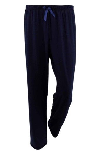 KOTA - Kadın Tek Alt Yüksel Bel Pijama Viskon Kumaş - Lacivert