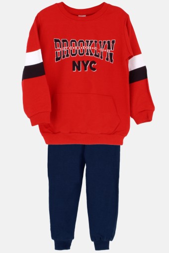 KARAMSA BEBE - Karamsa Erkek Çocuk 2'li Takım Brooklyn - Kırmızı