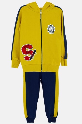KARAMSA BEBE - Karamsa Erkek Çocuk 2'li Takım Hırkalı Skater - Sarı