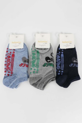 ARTI - Katamino Erkek Çocuk Keelan Abs'li Patik Çorap (1)