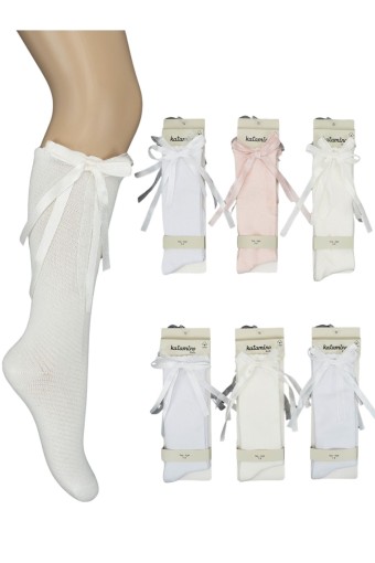 ARTI - Katamino Kız Çocuk Dizaltı Çorap Gerda Aksesuarlı