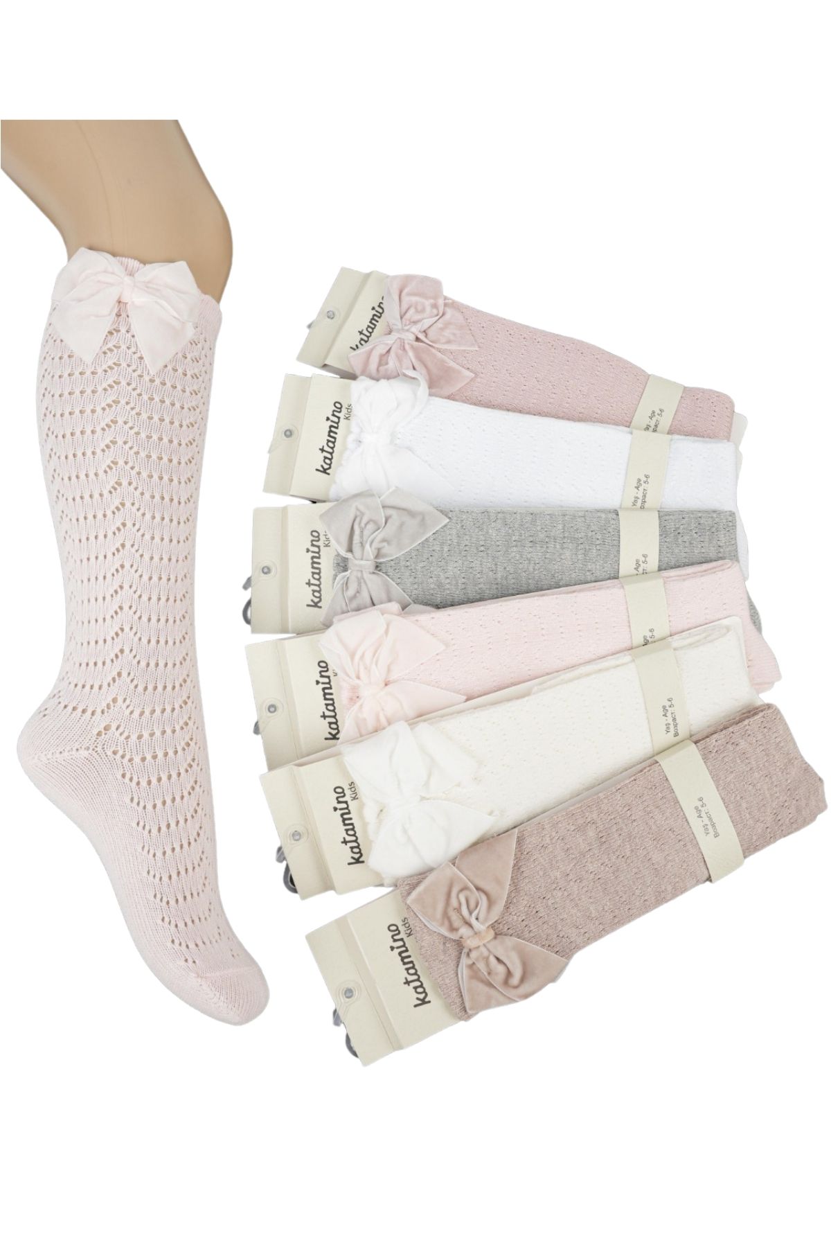 Katamino Kız Çocuk File Çorap Golf Burgaz Aks - Thumbnail