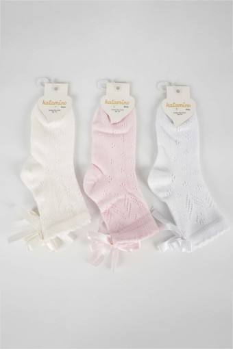 ARTI - Katamino Kız Çocuk Leyala Aksesuarlı File Soket Çorap