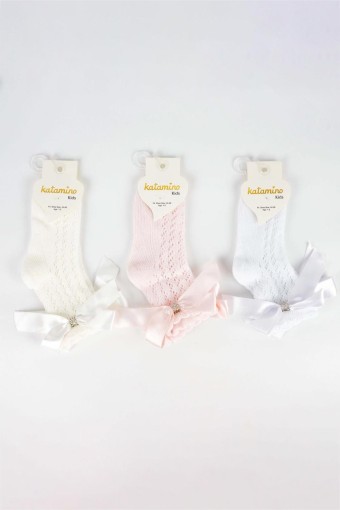 ARTI - Katamino Kız Çocuk Tamar Aksesuarlı File Soket Çorap