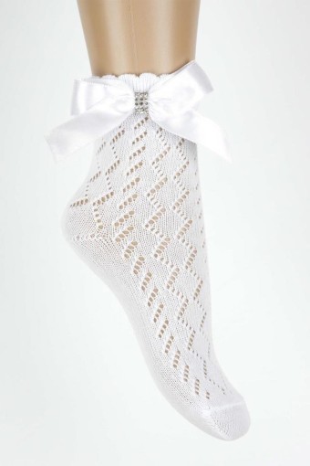 ARTI - Katamino Kız Çocuk Tamar Aksesuarlı File Soket Çorap (1)