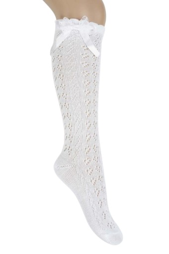 ARTI - Katamino Kız Çocuk Titan Aksesuarlı Fileli Dizaltı Çorap