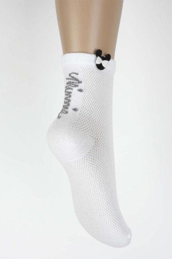 ARTI - Katamino Kız Çocuk Wanda Lacoste Aksesuarlı Soketli Çorap (1)