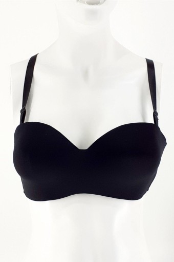 CLARA - Ked Kadın Destekli Sütyen Dantel Detaylı - Siyah