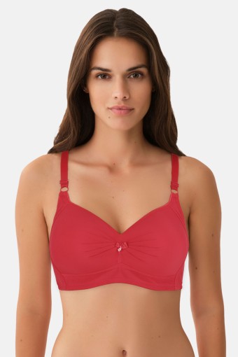 CLARA - Ked Kadın Sütyen Desteksiz Balensiz Büzgülü C Kap - Fuşya