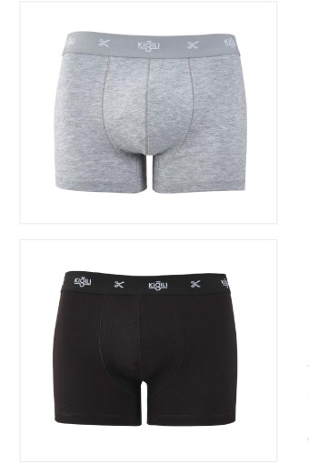 KİĞILI - Kiğılı Erkek 2'li Comfort Modal Boxer Set