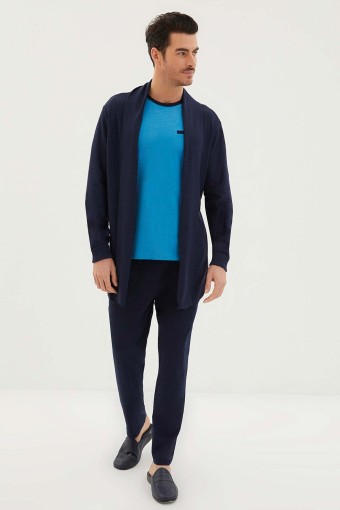 KİĞILI - Kiğılı Erkek 5'li Roblu Triko Pijama Takımı (1)