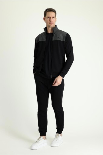 KİĞILI - Kiğılı Erkek Eşofman Takımı Dik Yaka Fermuar Paçalı (1)