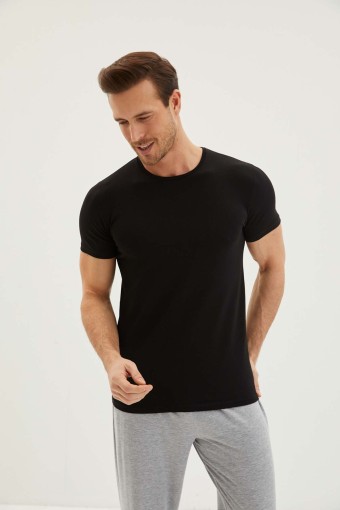 KİĞILI - Kiğılı Erkek Pamuk & Ea Bisiklet Yaka Kısa Kol T-Shırt