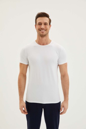 KİĞILI - Kiğılı Erkek Pamuklu Bisiklet Yaka Kısa Kol T-Shırt