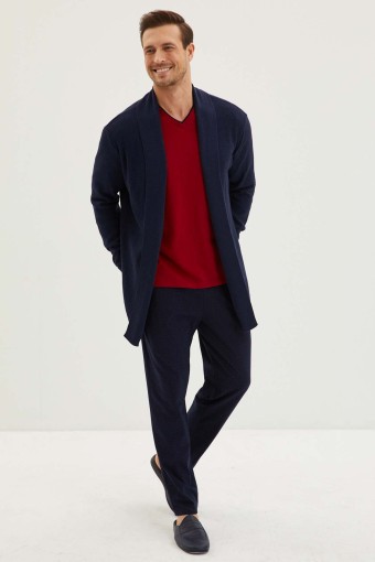 KİĞILI - Kiğılı Erkek Roblu Triko Pijama Takımı (1)