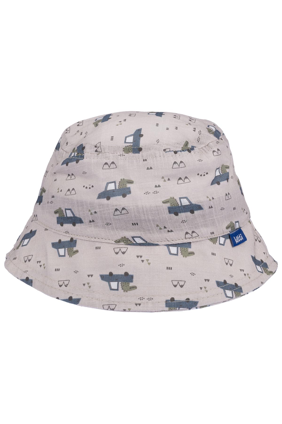 Kitti Erkek Bebek Fötr Şapka 1-3 Yaş Araba Desenli - Thumbnail