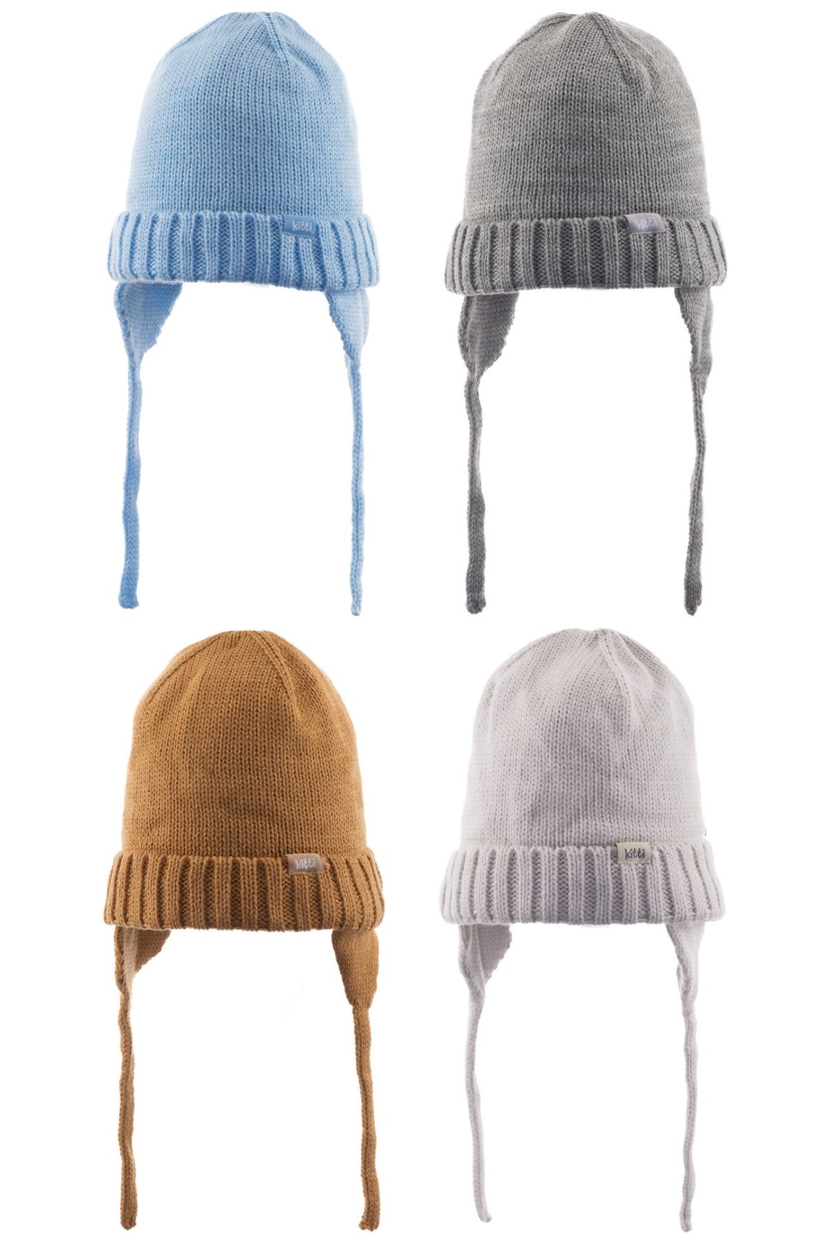 Kitti Erkek Bebek Kulaklıklı Bere 0-18 Ay - Thumbnail