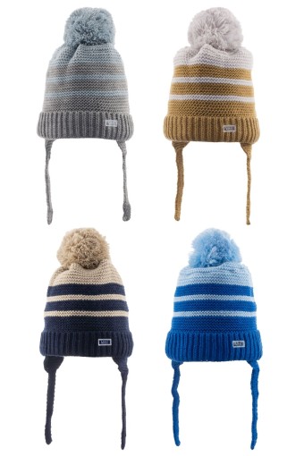 KİTTİ - Kitti Erkek Bebek Kulaklıklı Bere 0-18 Ay