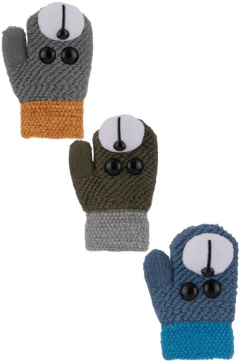 KİTTİ - Kitti Erkek Bebek Örme Eldiven Figürlü (1)