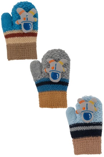 KİTTİ - Kitti Erkek Bebek Örme Eldiven Figürlü (1)