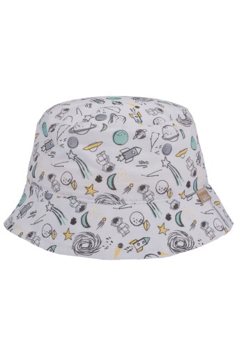 KİTTİ - Kitti Erkek Bebek Uzay Baskılı Fötr Şapka
