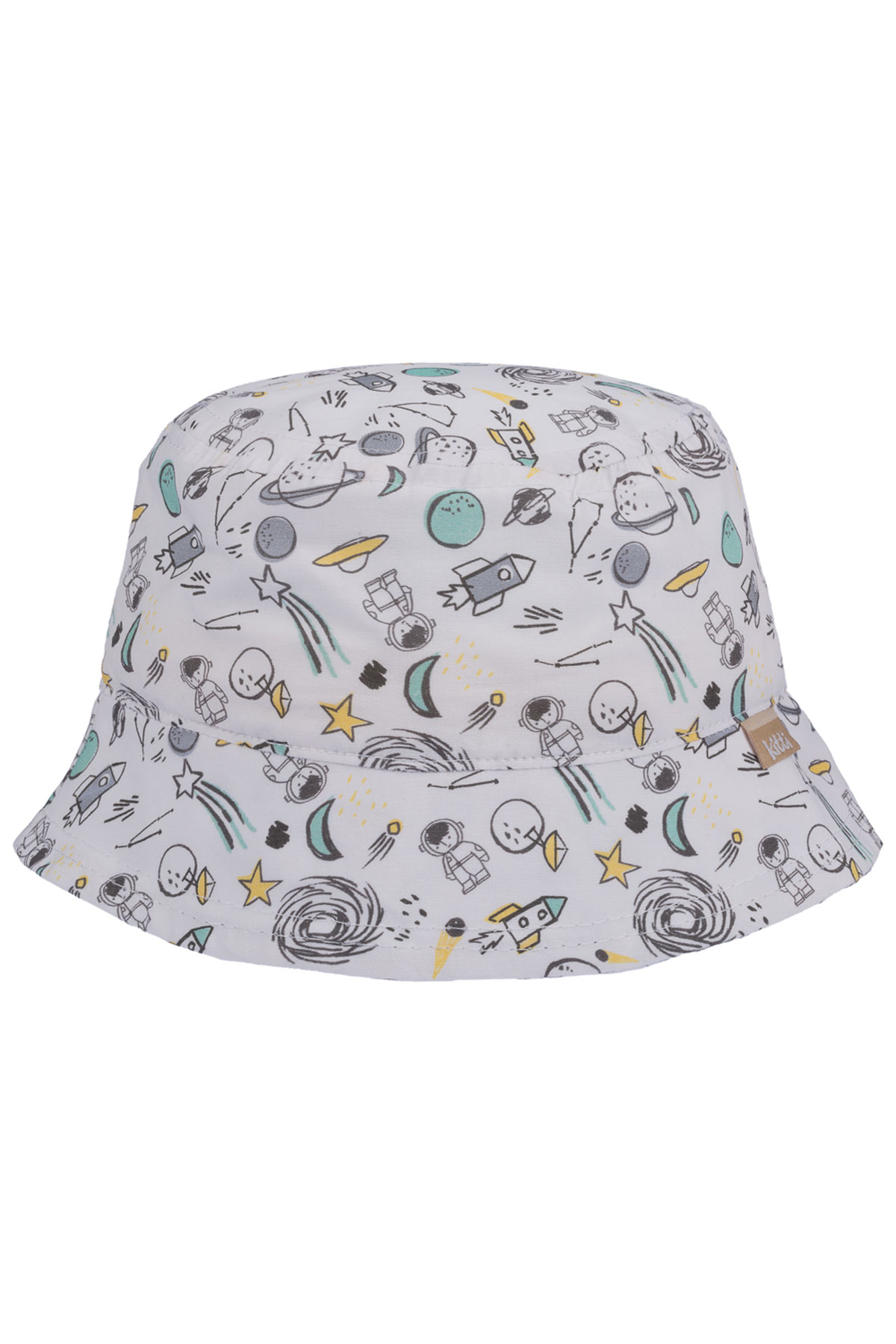 Kitti Erkek Bebek Uzay Baskılı Fötr Şapka - Thumbnail